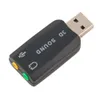 Connecteurs externes Audio virtuels USB 2.0 vers 3D micro haut-parleur carte son adaptateur convertisseur 5.1 canaux pour PC portable nouveauté