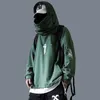 Pençe İşaretleri Streetwear Hoodies Erkekler Kazak Hip Hop Erkek Sonbahar Kış Sıcak Erkek Casual Kazak 201112