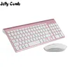 Jelly 2.4G e Comb Full Size 102 tasti Tastiera wireless USB a basso rumore Mouse Computer portatile PC