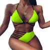 Moda kadın mayo marka tasarım baskı bikini split yüksek kalite seksi 210629