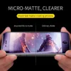 واقي الشاشة لـ iPhone 15 Pro Max 14 Plus 13 Mini 12 11 XS XR X 8 7 SE AG Grass Glass Guard Flim المضادة للضوء الغطاء واقي تغطية منحنية