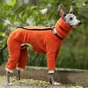 Zimowe ciepłe labrador Doberman Pinscher Big Dog Jumpsuits Hight kołnierz Pet Ubrania dla średnich dużych psów Pullovers Pets Odzież T200902