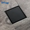 Otros suministros de baño para baño Frap Tile Insert Square Floor Drain Baño Invisible 10cm * 10cm Anti-olor Black Retro Shower Y38093