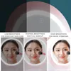 Organisateur de maquillage de lumière LED Miroir HD Boîte de rangement cosmétique Boîte de beauté créative portable Organisateur de bureau détachable Drop 210330