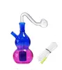 Gros narguilé Shisha Rasta coloré verre eau brûleur à mazout bong tuyau voyage petit dab rig bongs pour fumer avec bol de 10 mm et tuyau en silicone embout de paille