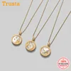 Trustdavis 925 Sterling Silver Constellation Pendant Necklace Birthday Gift For Women Charm Jewelry Wholesale DA434 Q0531