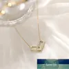 NEW 925 Sterling Silver Necklace Shiny Rectangular Pendant Inlaid Cubic Zirconia Choker Gift For Girls Exquisite Jewelry NK064 Factory price expert design Quality