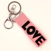 Creative English Letters Ribbon Key Chain Keychain Lanyard Hand Ropes Key Ring Activity Present
