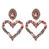 Boucles d'oreilles gouttes glaçons de bijoux pendes bling strass classique dame grande déclaration de rue garçons carrée baroque boucle d'oreille pour femme