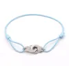 Франция известные ювелирные изделия Dinh Van браслет для женщин модные украшения стерлингового серебра 925 веревка наручники браслет Menottes