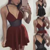 Robe de soirée sexy pour femmes, tenue de soirée, taille basse, couvrant le ventre, Slim, bretelles, boîte de nuit, X0521