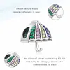100% 925 sterling zilver regenboog kleur paraplu kralen fit charms zilver 925 Originele armbanden DIY kraal voor vrouwen sieraden maken Q0531