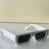 Tasarımcı Güneş Gözlüğü Omri006 Moda Lüks Klasik Dikdörtgen Sarı Çerçeve Ayna Bacaklar Çift Ok Erkek ve Kadın Tatil Glasse255Z