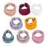 Bavoirs Bandana multi-usages pour bébé, écharpe en coton Super douce et réglable, tissus à roter, couleur unie, haute qualité