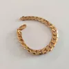 Bracelet pour hommes, chaîne à maillons cubains, finition en or massif jaune 18 carats, gourmette Miami, bijoux authentiques et épais, 8 à 3 pouces, Heavy242D