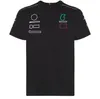 F1 T-shirt Formuła 1 Drużyna wyścigowa mundur W11 Racing Suit Casual okrągła koszulka z okrągłym szyją dostosowana w tym samym stylu 2021252y