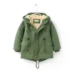 Baby Girl Boy Hooded Jacket Thick Fur Inside Toddler Teen Windbreaker Coat Winter Warm Outwear Clothes 2-16Y 211222