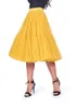 Etekler Rahat Sarı Midi Tül Kadınlar 2021 Yaz Moda Diz Boyu Yumuşak Etek Elastik Custom Made Tutu Maxi