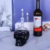 Creative Crystal Skull Head Bottle Whisky Vodka Vin Decanter Flaskor Whisky Glass Öl Spirits Cup Vatten Glass Club Bar Home Y0113