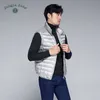 Aankomst Merk Mannen Mouwloze Jas Winter Ultralight White Duck Down Vest Mannelijke Slanke Vest Mens Winddicht Warme Vest 211015