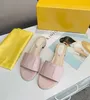 Designer Sandals Women Nappa Leather Slides Embossed Lettering Single Strap 25mm Mules Summer Outdoor Flats 5 Colors with box NO 2710012