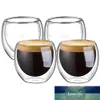Dubbele Cups Muur Geïsoleerde Shot Glas Espresso Cups Creatief Drinken Thee Latte Koffie Beker Drinkbeker Whisky Drinkware