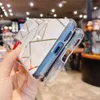 Electroplated Marble Phone Cases For Xiaomi Redmi Note 10 10S 9S 8 9 Pro 7 Mi POCO X3 Pro NFC 10T Pro Soft Back Cover