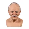 Party Masks Old Man Latex Masker Halloween Props Bald Wrimled Masquerade Prop Horror Movie Cosplay Scary Pruik Maskcosplay