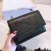 2023 Handtasche Geldbeutel Dame Wallets Schulter Clutch Klappe Crossbody Mini Kettenbeutel Handtaschen Alligator Krokodil Totes Geldbörsen Tote Rucksack Frauen Luxurys Designer -Taschen Taschen