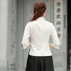 Etnik Giyim CHEONGSAM Üst QIPAO 2021 S Çiçek Zarif Geleneksel Çince Kadınlar Için Gömlek Elbise Düğün Vestidos Tang