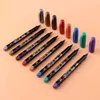 8PCS/Lot Metallic Pen DIY Epoxy Resin Mold Colorful Art Supplies Writing Drawing Markers Jewelry Making Tools Student Stationery