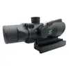 Hunting Scope ACOG 4X32 Real Fiber Optics Tactical Red Dot Sight Chevron Glass Etched Reticle Illuminated Sight4523726