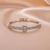 S2444 joyería de moda Vintage diamante Rhinstone brazalete pulsera mujer amor corazón pulseras