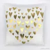 Taie d'oreiller en feuille d'or bronzante blanche, coussin en velours Super doux, décoratif pour la maison, canapé, XVT0098