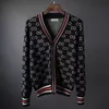 Maglione alla moda Giacca maglione scozzese primaverile e autunnale Cardigan da uomo Giacca nuova moda stile britannico a maniche lunghe da uomo