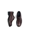 El yapımı Derby Ayakkabı Düz ​​Topuk Hakiki Deri Erkekler Örgün İş Ayakkabısı İnek Deri Oxfords
