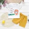 BibiCola Summer Boy Set Children Sets Baby Products Tops+Shorts 2PCS Tracksuit Kids Clothes Boys Clothing 210309