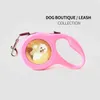 Dog Collars & Leashes Retractable Leash 3M/5M Extending Puppy Walking Leads Cute Animals Automatic Traction Rope Cat Running