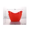 Large Transparent Ice Bucket Portable Fridge Beer Champagne Wine Ice Grain Bucket Bar Lid Space Saving Cube Maker Tools