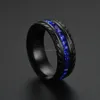 Diamanten band ring zwarte band ring mode-sieraden vrouwen ringen bruiloft verlovingsringen mode-sieraden gift Will en Sandy