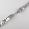 Uhrenarmbänder Silber 20 mm Oyster/Jubilee Style Armband Stahlarmband Ersatzteile 316L Edelstahl Faltschließe Mitte poliert