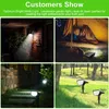 Gazonlampen 32 LED Solar Garden Light Waterdichte Spike Bulb Buitenverlichting Voor Decor Landschap Spotlights Lamp