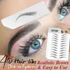 Waterproof Hair-like Eyebrow Tattoo Stickers – Black, Lasting Makeup Kit – False Eyebrows For Natural Look