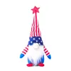 Poupée naine du 4 juillet, jour de l'indépendance américaine, Gnome patriotique étoiles et rayures, poupée scandinave faite à la main, cadeaux pour enfants, décoration de la maison