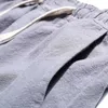 Pantaloni di lino da uomo di marca AEMAPE Marca Aemape Pantaloni di lino da uomo di alta qualità alla caviglia Pantaloni da uomo casual Matita 210715