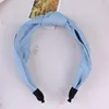 Haarschmuck, Mädchen-Stirnband, Denim, Freizeit, Schleife, Stirnbänder, solide, koreanische Jeans, blaue Schleifen, Band, Damen-Haarspange