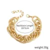 Link, cadeia moda dourado de aço inoxidável chapeado de ouro bracelete jóias para mulheres e homens 12 pcs / lote E-053