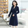 Abito blazer blu donna primavera autunno coreano office lady temperamento slim plus size abiti professionali feminina LR781 210531