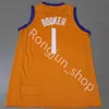 nals basket tröjor Chris Paul 3 Devin Booker 1 DeAndre Ayton 22 Jersey Mens City Black White Purple Orange Color Top Q Jerseys