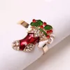 Кольца салфеток 4шт элегантные рождественские пряжки держатель обеда декор (красный зеленый)